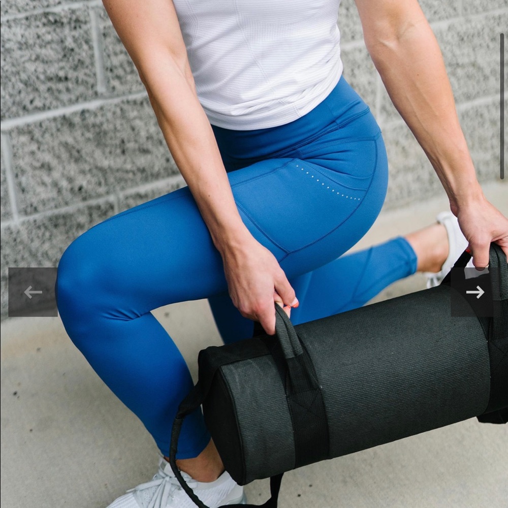 Blue Reflective Pocket Light n Tight Hi-Rise 7/8 24" Recycled collection